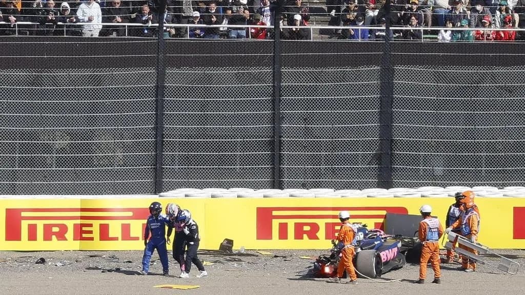 Fórmula 1: Piloto australiano perde controle de carro e sofre grave acidente em treino no Japão; veja