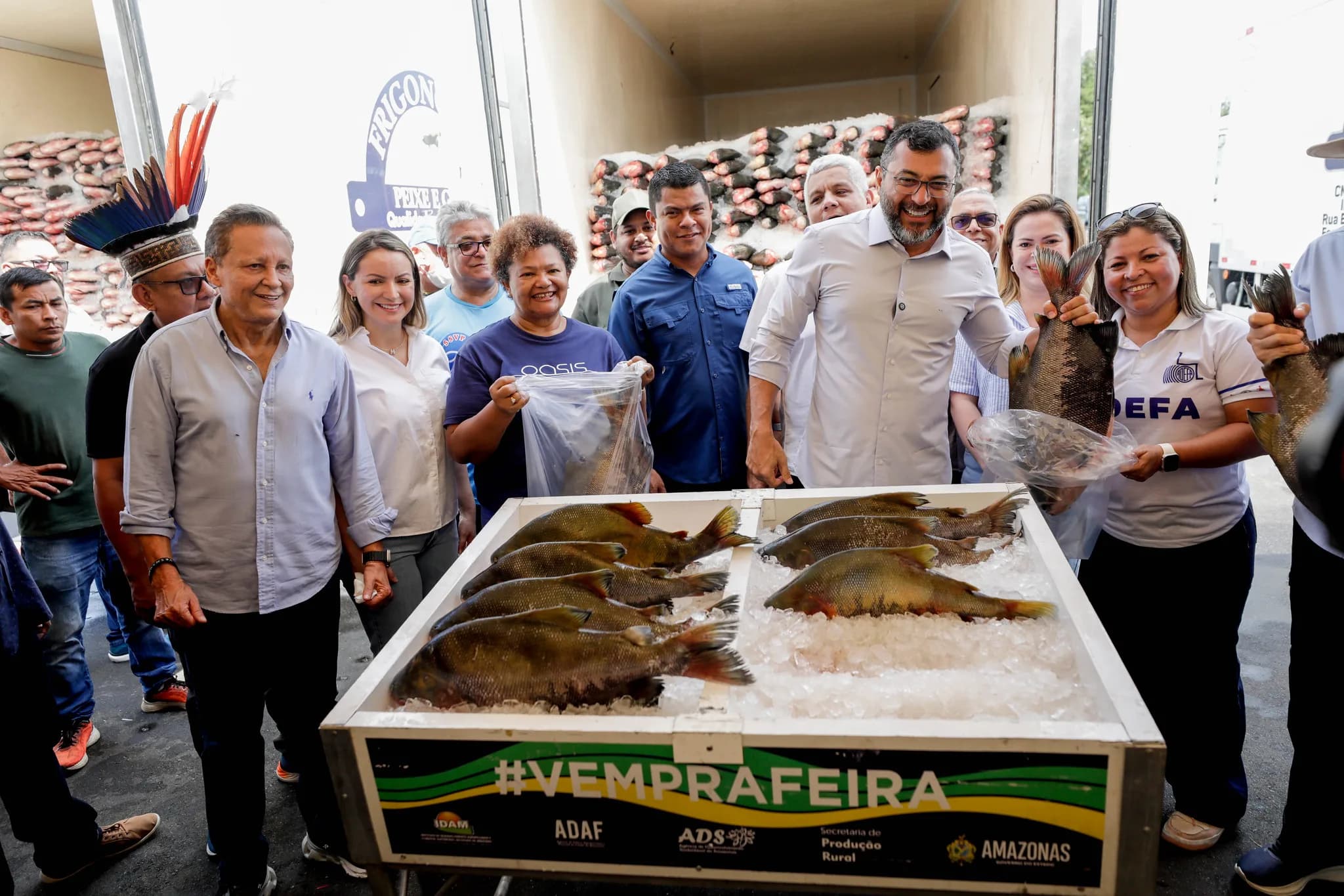 Governo realiza doação de pescado para Semana Santa: &#8220;São 305 toneladas&#8221;, diz Wilson Lima