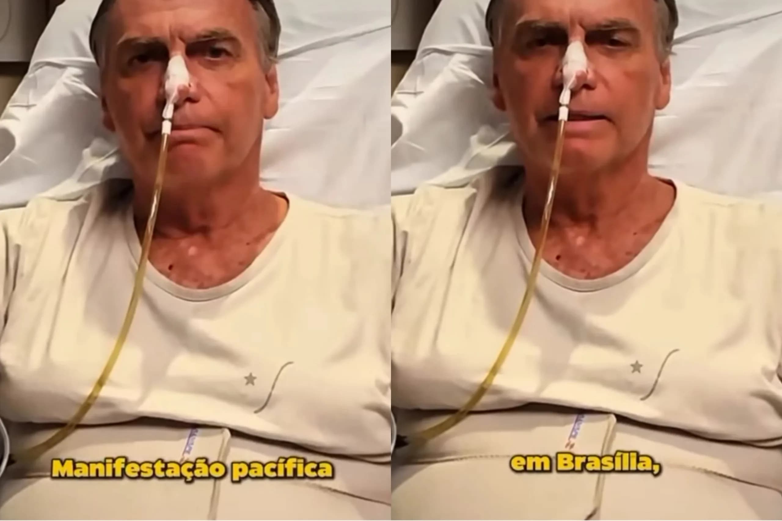 Direto da UTI, Bolsonaro convoca novo ato por anistia para 7 de maio em Brasília