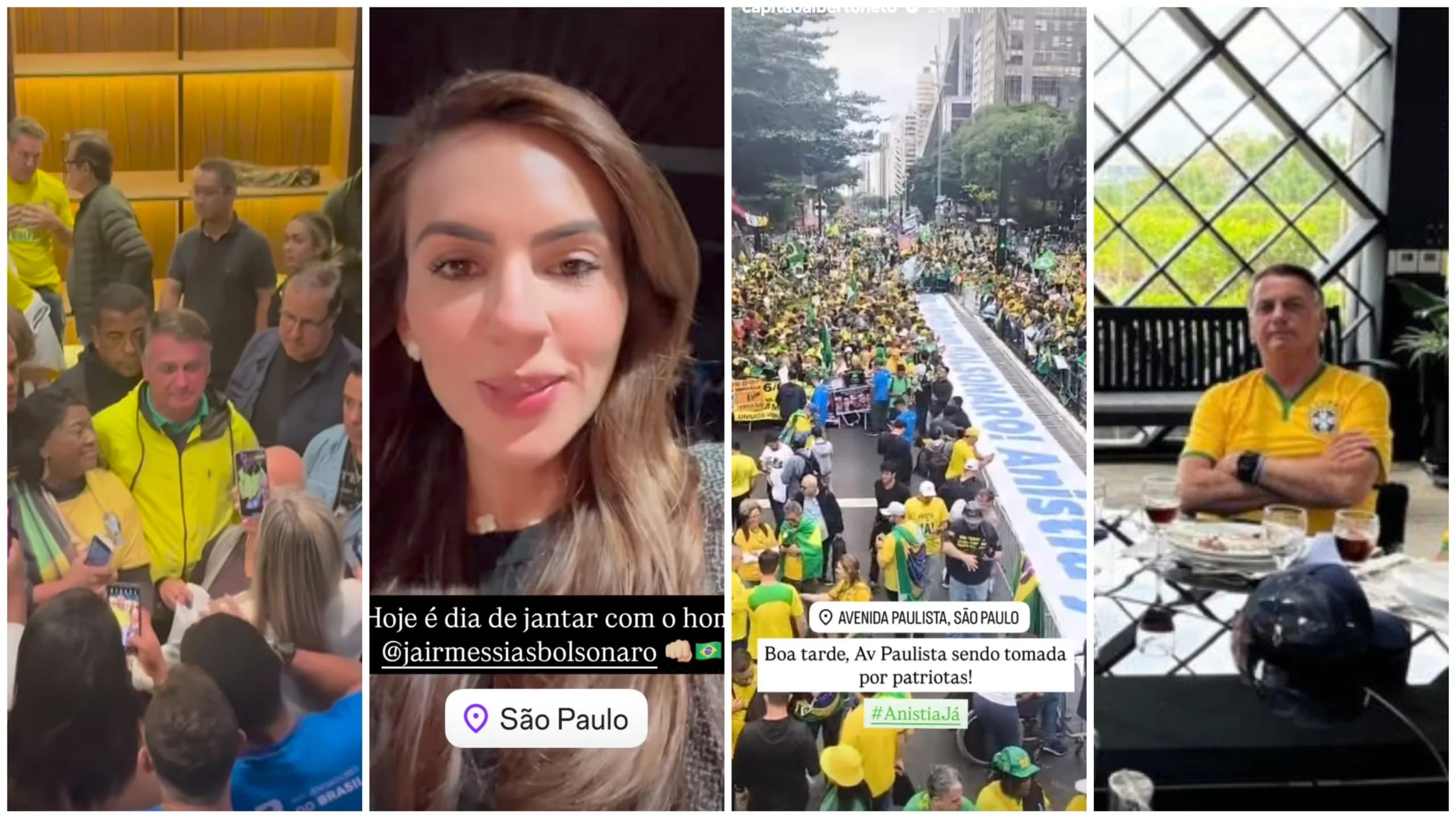 Antes de Ato em São Paulo, Bolsonaro encontra aliados em &#8220;esquenta&#8221;