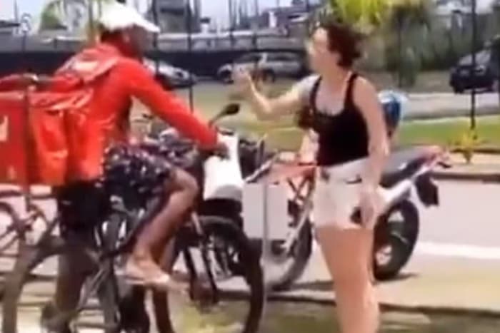 VÍDEO: delegada agride e ofende de &#8216;vagabundo&#8217; entregador por aplicativo no Pará