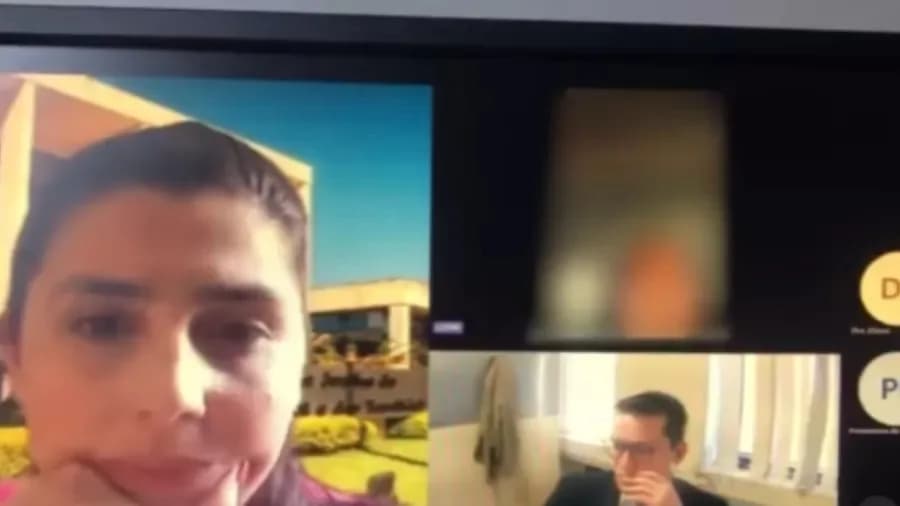 VÍDEO: Homem sequestra a ex e é descoberto durante audiência online por violência doméstica