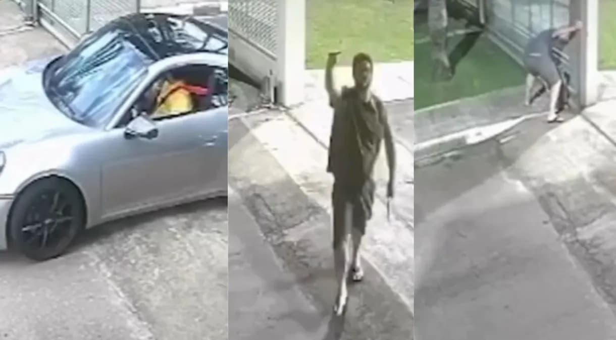VÍDEO: advogado vandaliza condomínio após portão bater em Porshe no DF