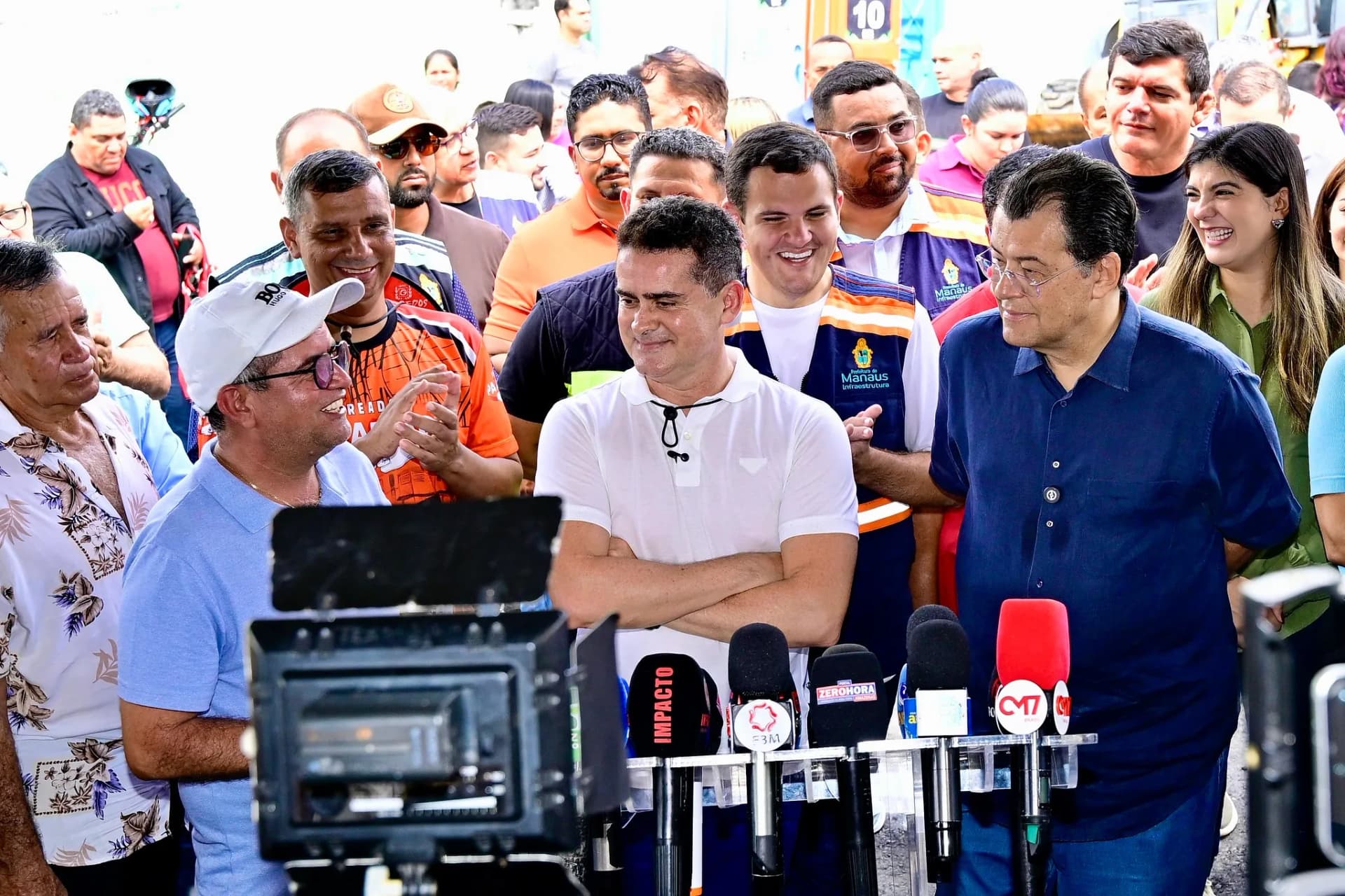 David Almeida agradece emendas de Eduardo Braga e vereadores de Manaus