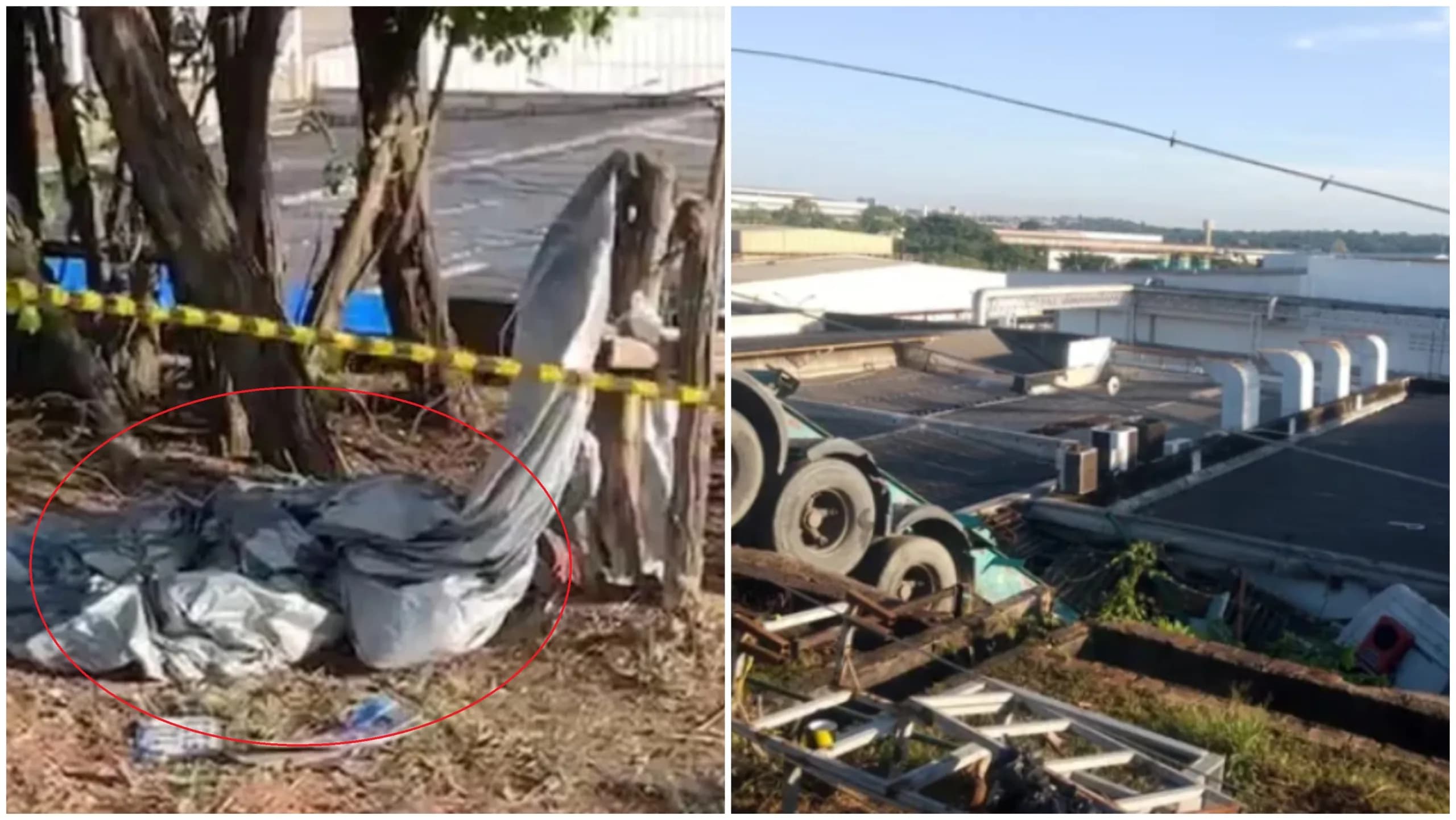 VÍDEO: Carreta esmaga corredor e despenca em telhado da Honda, em Manaus