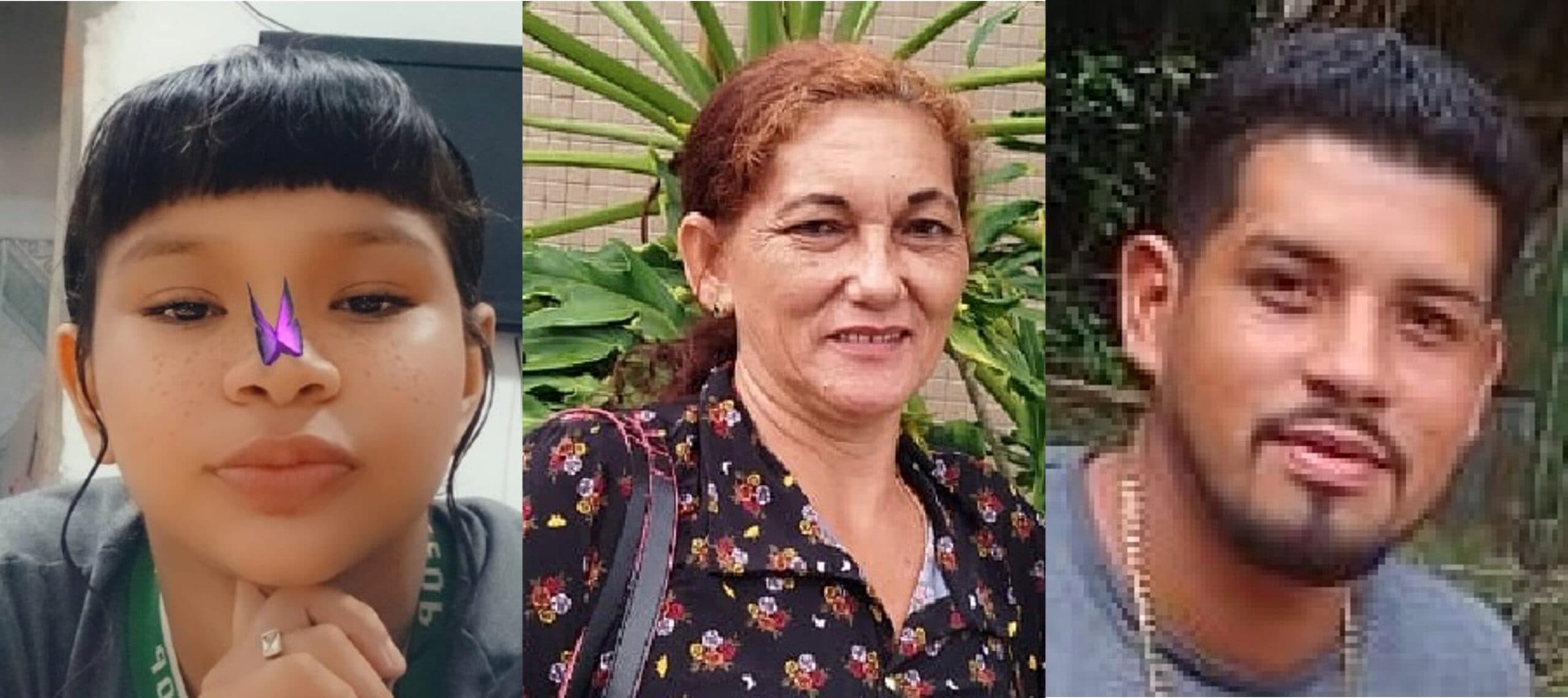 Polícia divulga imagem de três pessoas que desapareceram em Manaus