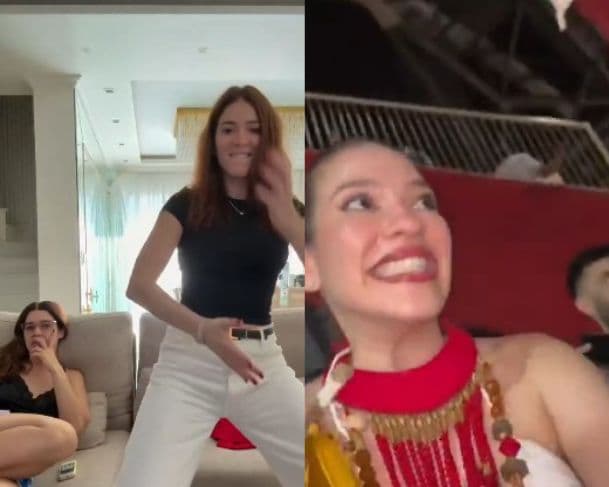 &#8220;Vai tomando!&#8221; Ana Clara comemora título do Garantido enquanto faz &#8220;dancinha da vitória&#8221; para Vivian Amorim