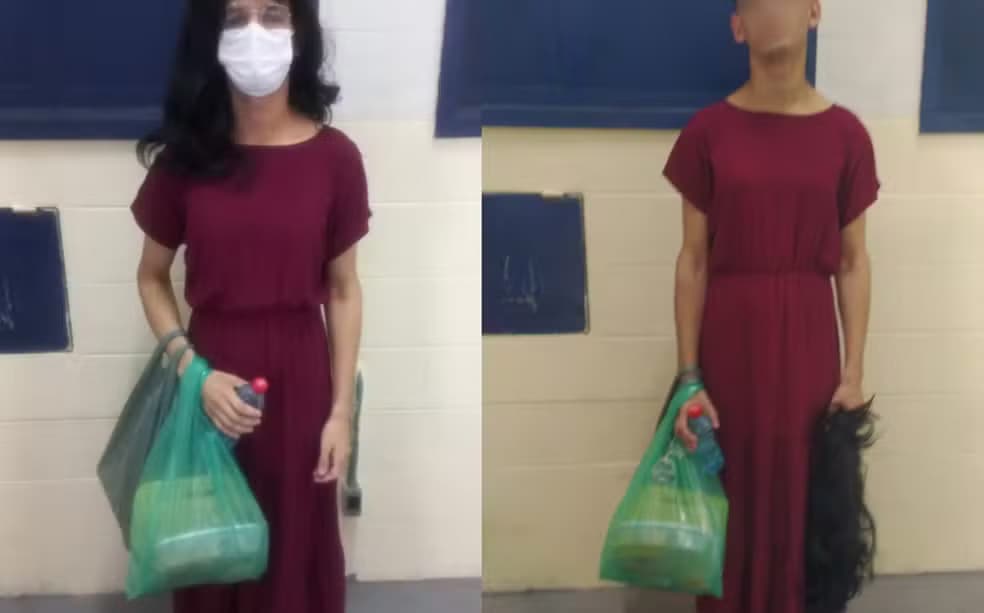 Detento tenta fugir de presídio de peruca e vestido de mulher, no Maranhão