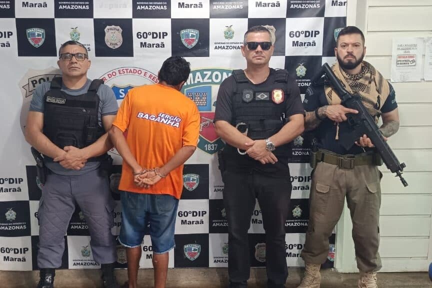 Homem é esfaqueado após briga em Maraã e suspeito é preso ao tentar fugir