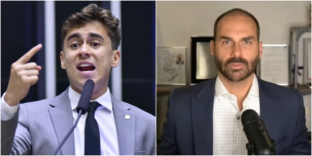 Nikolas Ferreira e Eduardo Bolsonaro &#8216;fizeram as pazes&#8217; após atrito nas redes, afirma site