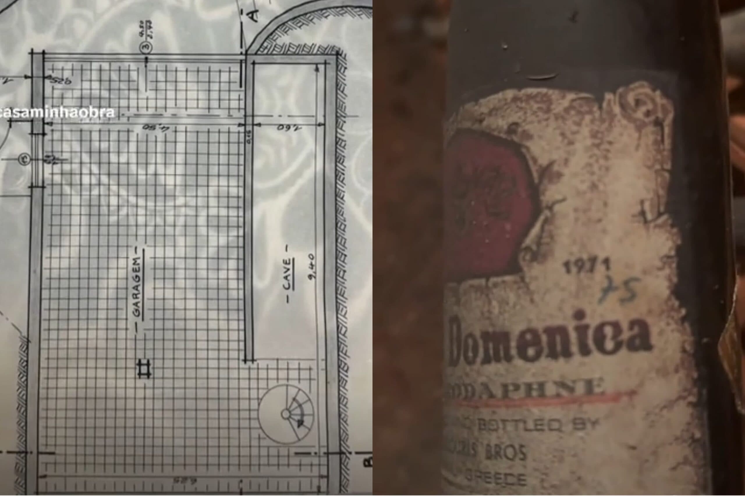 Casal compra casa e encontra &#8220;adega secreta&#8221; com vinhos raros dos anos 70; veja vídeo