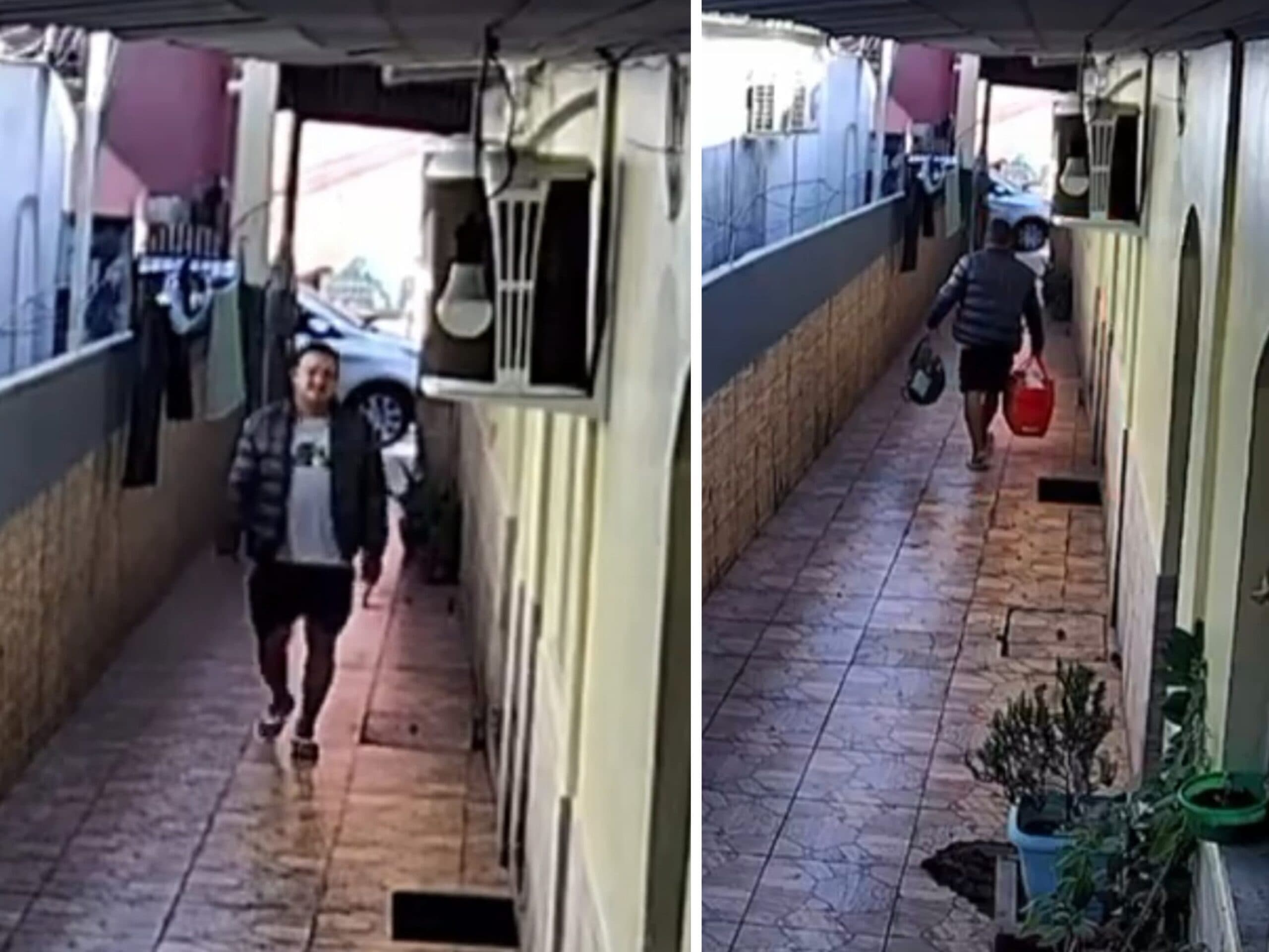 VÍDEO: Homem é preso em flagrante após invadir kitnet e tentar fugir com objetos em Manaus